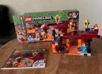 LEGO Minecraft 21154 – De Blaze Brug - compleet, Kinderen en Baby's, Speelgoed | Duplo en Lego, Ophalen of Verzenden, Zo goed als nieuw