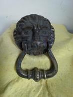 3795) mooie oude messing deurklopper  leeuwenkop 15x10 cm, Ophalen of Verzenden