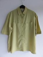 DelMod geelgroene effen blouse met korte mouwen maat 40, Maat 38/40 (M), Geel, Delmod, Ophalen of Verzenden