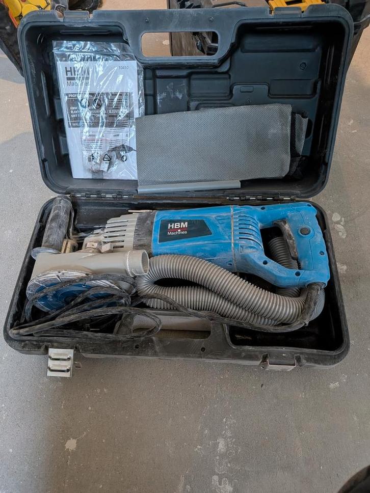 HBM Muurfrees - Slechts 1 keer gebruikt!, Doe-het-zelf en Verbouw, Gereedschap | Schuurmachines, Ophalen of Verzenden