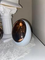 Theelichthouder ei goud/wit, Huis en Inrichting, Overige materialen, Ophalen of Verzenden, Zo goed als nieuw, Crème