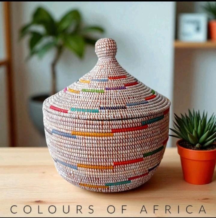 Witte Tajine Opbergmand, Huis en Inrichting, Woonaccessoires | Schalen en Manden, Nieuw, Ophalen of Verzenden
