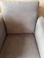 2 licht blauw/ grijs fauteuils, Eenpersoons, 75 tot 100 cm, Ophalen of Verzenden, Zo goed als nieuw