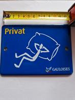 Emaille bordje Privat Gauloises, Antiek en Kunst, Antiek | Emaille, Ophalen of Verzenden