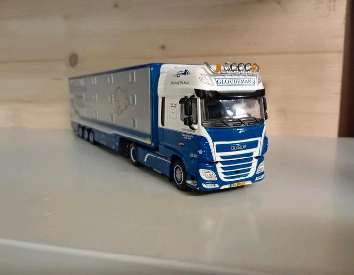 Daf XF Gloudemans vee oplegger WSI, Hobby en Vrije tijd, Modelauto's | 1:50, Nieuw, Bus of Vrachtwagen, Wsi, Ophalen of Verzenden