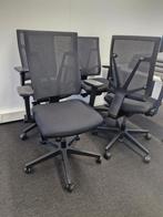 Ergonomische bureaustoel zwart mesh / netweave, Postbus, VST, Zwart, Ophalen of Verzenden