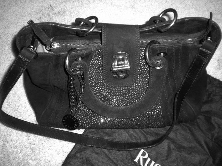 Russell & Bromley Handtas, Sieraden, Tassen en Uiterlijk, Tassen | Damestassen, Zo goed als nieuw, Handtas, Zwart, Verzenden