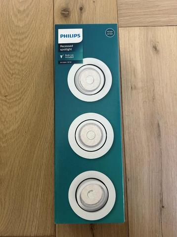 Philips Enneper inbouwspot - 3 stuks - wit - rond | Nieuw 