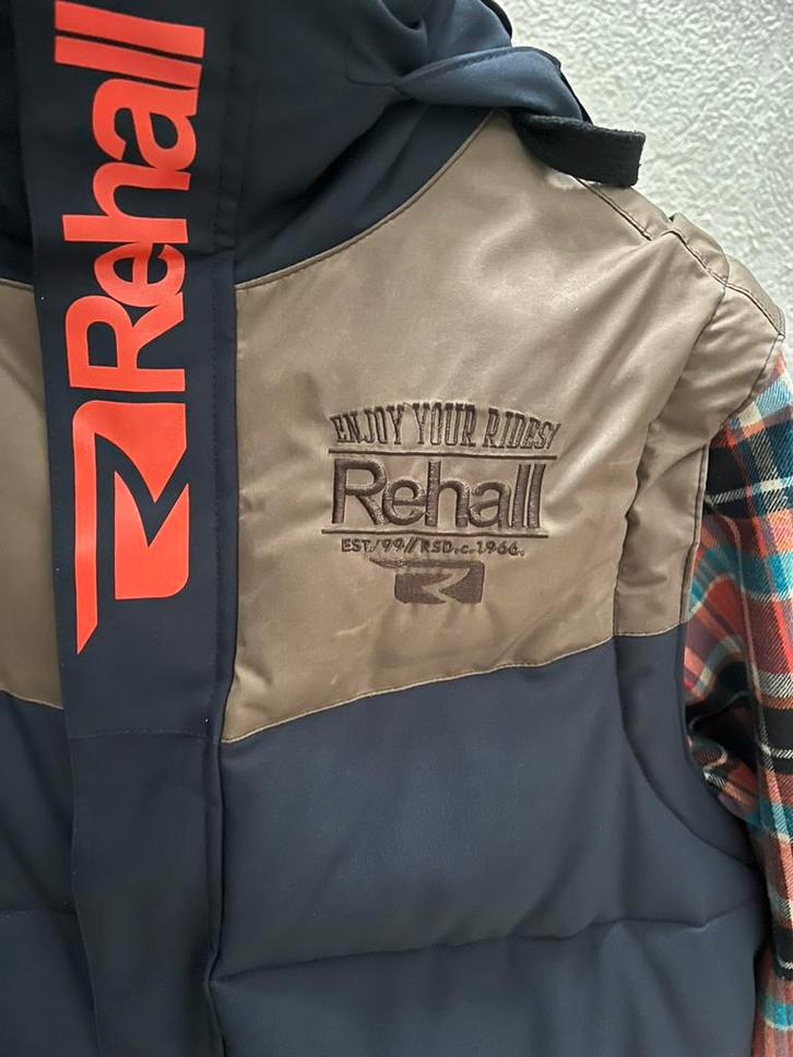 Winter ski jas merk Rehall maat L, Kleding | Heren, Jassen | Winter, Gedragen, Maat 52/54 (L), Blauw, Ophalen of Verzenden