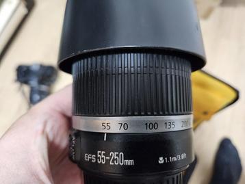 Canon EF-S 55-250mm IS Telezoomlens beschikbaar voor biedingen