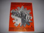 Programmaboekje Glasgow Rangers - Sparta Rotterdam 1960, Ophalen of Verzenden, Gebruikt, Sparta, Boek of Tijdschrift