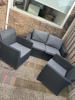 Wicker loungeset - 3 zitplaatsen, Tuin en Terras, Tuinsets en Loungesets, 3 zitplaatsen, Ophalen of Verzenden, Zo goed als nieuw