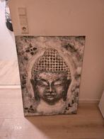 Boeddha Schilderij met Reliëf, Ophalen of Verzenden