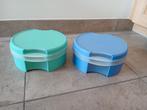 2 Tupperware koektrommel, zoetdoos, vensterbus, trommel, Ophalen of Verzenden, Zo goed als nieuw, Wit, Overige typen
