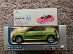Welly Peugeot 206 CC met push back motor, Hobby en Vrije tijd, Ophalen of Verzenden, Nieuw, Auto, Overige merken