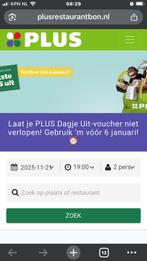 Plus dagje uit kaarten, Tickets en Kaartjes, Drie personen of meer, Overige soorten