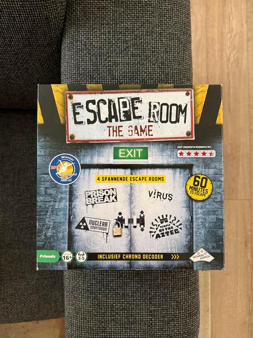 Escape Room The Game Bordspel, Hobby en Vrije tijd, Gezelschapsspellen | Bordspellen, Zo goed als nieuw, Drie of vier spelers