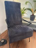 Stijlvolle fauteuil stoel antraciet, Huis en Inrichting, Fauteuils, Minder dan 75 cm, Ophalen of Verzenden, Zo goed als nieuw