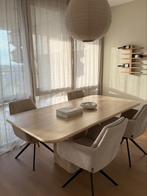 Vintage travertin eettafel, Ophalen, Overige materialen, 50 tot 100 cm, Vijf personen of meer