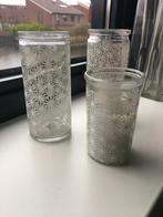 sfeerlichtjes 3 stuks glas, Overige materialen, Gebruikt, Ophalen of Verzenden, Kandelaar