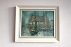 Schilderij Hollands landschap Jan Wingen afm 52 bij 42 cm, Ophalen of Verzenden