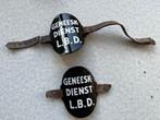 Arm schildje Luchtbeschermingsdienst geneeskundige dienst, Verzamelen, Ophalen of Verzenden, Landmacht, Nederland, Embleem of Badge