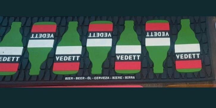 Vedett Barmat - Mancave Accessoire, Verzamelen, Biermerken, Zo goed als nieuw, Ophalen of Verzenden
