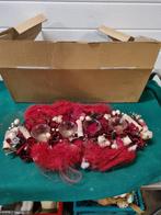 -	Tafelstuk met wacinehouders rood, Ophalen of Verzenden, 'T Olde Gre-j, Info@toldegrej.nl, Endepoelstraat 20f Didam