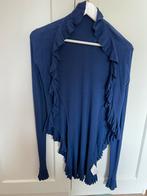 Fornarina vest – Blauw/paars met roezels – Maat S, Blauw, Fornarina, Ophalen of Verzenden, Zo goed als nieuw