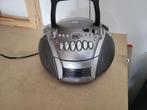uitstekende draagbare compact radio cd + cassettedeck, Ophalen of Verzenden, Refurbished, Overige merken, Met radio