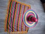 Mexicaanse poncho en sombrero, kindermaat, Ophalen of Verzenden, Gebruikt, Jongen of Meisje