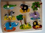 Houten Puzzel - Safari Dieren - New Classic Toys, 2 tot 4 jaar, 10 tot 50 stukjes, Ophalen of Verzenden, Zo goed als nieuw