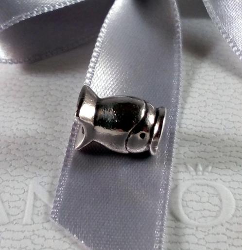 Zilveren *Retired* Vis van Pandora, Sieraden, Tassen en Uiterlijk, Bedels, Zo goed als nieuw, Pandora, Zilver, 1 bedel, Ophalen of Verzenden