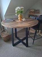 Boumann & Potter Tafel + 2 Barstoelen - Zo Goed Als Nieuw, Rond, Tot twee personen, Zo goed als nieuw, Industrieel