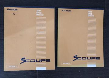 Originele Werkplaats Handboeken voor de Hyundai Scoupe 1994 beschikbaar voor biedingen