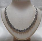 Zilveren platte koningsschakel ketting nr.454