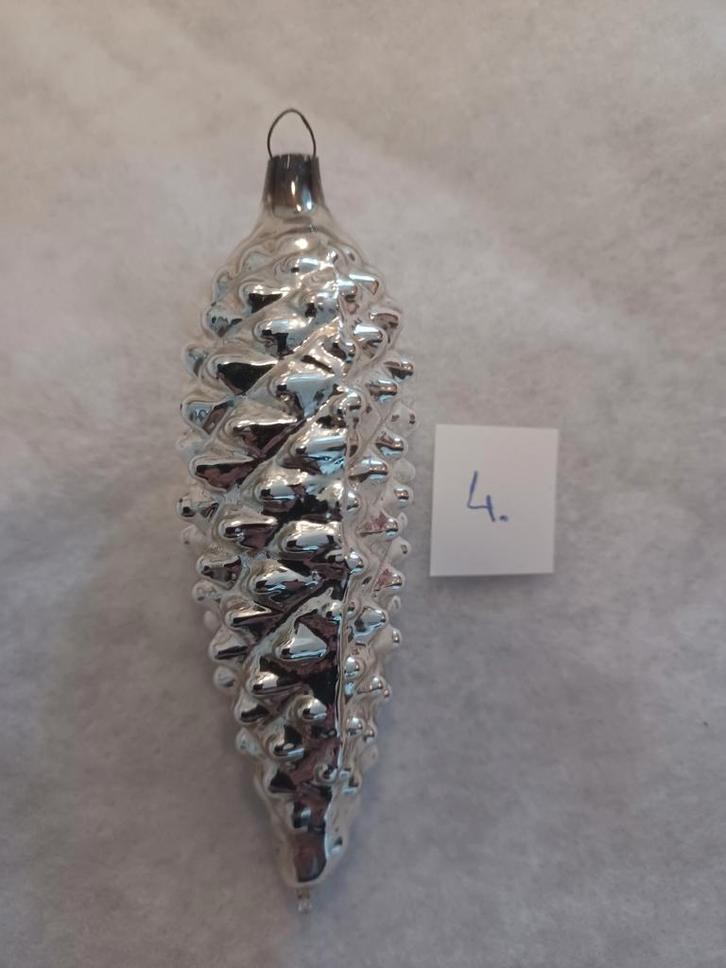 Kerstbal ornament (4) dennenappel, Diversen, Kerst, Gebruikt, Ophalen