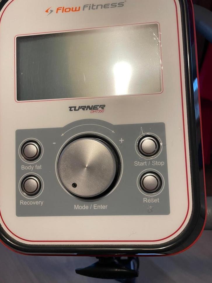 Flowfitness Turner DHT350 Hometrainer, Sport en Fitness, Fitnessapparatuur, Gebruikt, Hometrainer, Benen, Metaal, Ophalen of Verzenden