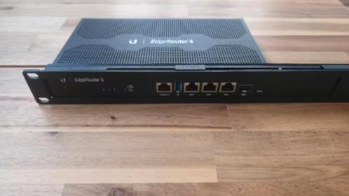 EdgeRouter 4 – Krachtige Router met Nieuwe Firmware (3.0.0), Computers en Software, Routers en Modems, Gebruikt, Router, Ophalen of Verzenden
