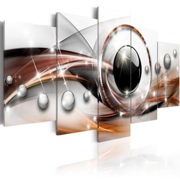 416 Abstract Art XXL 5 Luik Canvas Schilderij 200x100cm beschikbaar voor biedingen