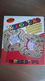 Luxe houten keezbord 4 personen, Hobby en Vrije tijd, Gezelschapsspellen | Bordspellen, Ophalen of Verzenden, Nieuw