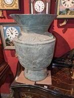 Grote antieke oosterse bronzen pot 25 kg. €550., Ophalen