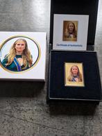 Gouden postzegel prinses amalia  21jaar met certificaat, Verzenden, Na 1940, Postfris