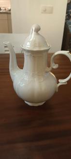 Witte porseleinen vintage theepot Seltmann Weiden Bavaria, Huis en Inrichting, Keuken | Servies, Overige typen, Ophalen of Verzenden
