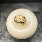 18k gouden ring heren mercedes nugget model, 20 of groter, Heer, Ophalen of Verzenden, Zo goed als nieuw