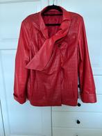 Leren jas maat 46/48, Leer, Ophalen of Verzenden, Rood, Jas of Mantel