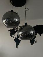Glazen bollen hanglamp, Ophalen, Zo goed als nieuw, Glas, Minder dan 50 cm