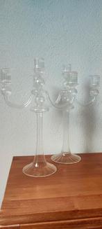 Glazen kandelaars (Murano?), Ophalen, Zo goed als nieuw, Overige materialen, 25 tot 50 cm