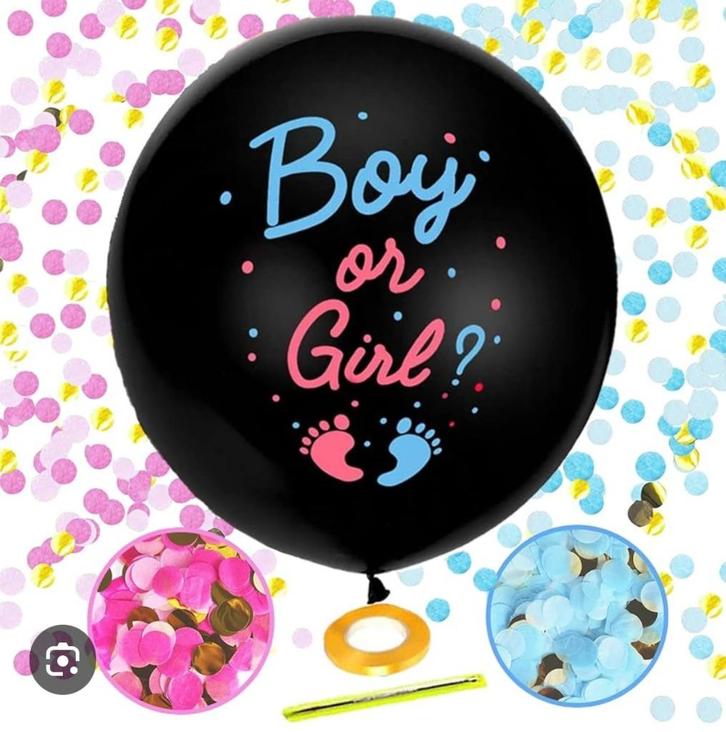 Gender reveal ballonnen, Hobby en Vrije tijd, Feestartikelen, Nieuw, Versiering, Geboorte of Huwelijk, Ophalen of Verzenden
