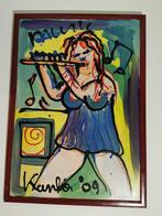 Origineel Jacob Kanbier  Gesigneerd  Acryl op paneel  Afmeti, Ophalen